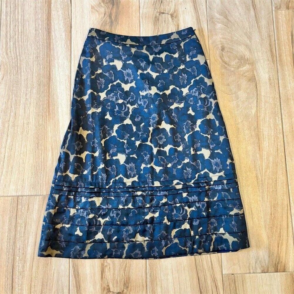 Banana-republic Women's Blue and Tan Skirt